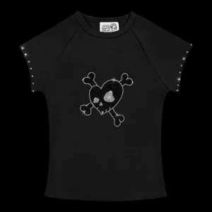 Named Collective Fatal Rhinestone Baby Tee